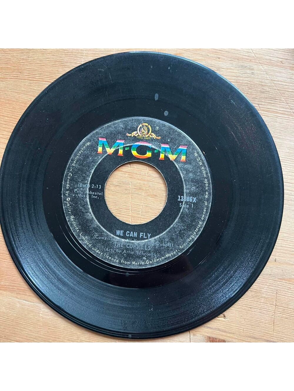 The Cowsills - We can Fly/A Time for Remebrance 45rpm VG+ R10